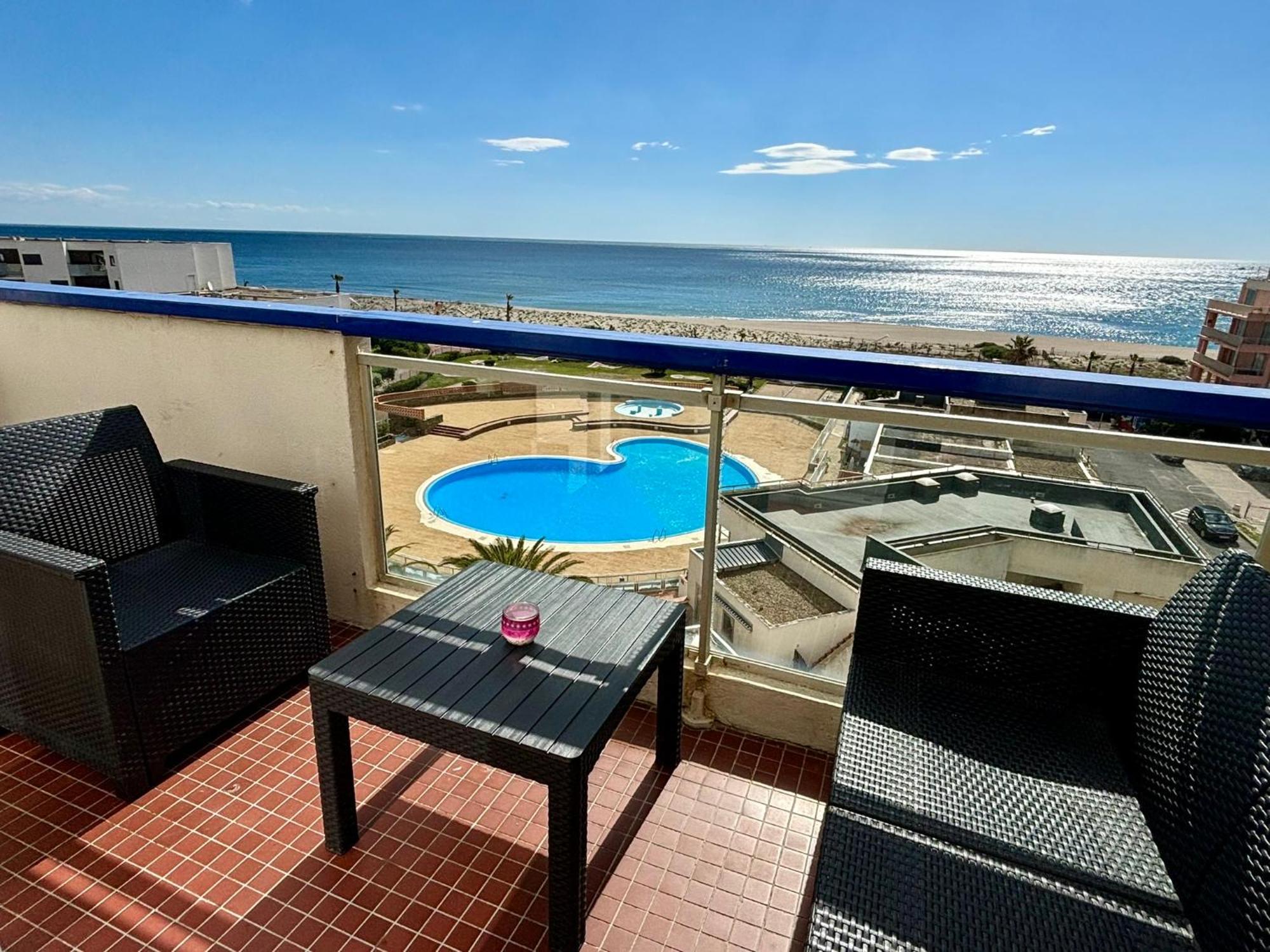 *Au Lydia* Appartement Vue Sur Mer, Avec Piscine. Le Barcarès Dış mekan fotoğraf